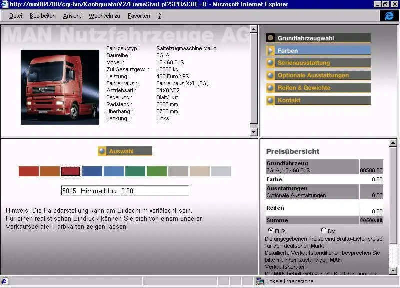 Konfigurator MAN-OnLine