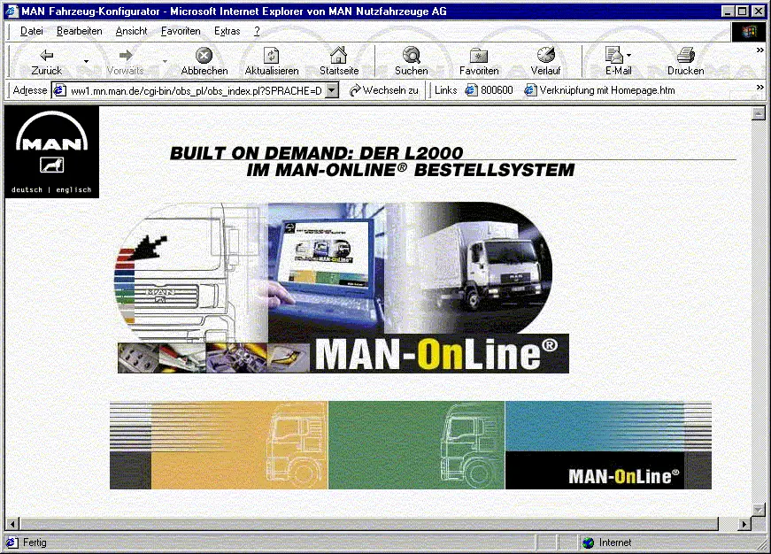 Homepage MAN-OnLine