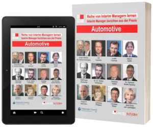 Cover und iPad Screenshot Buchreihe "Von Interim Managern lernen"
