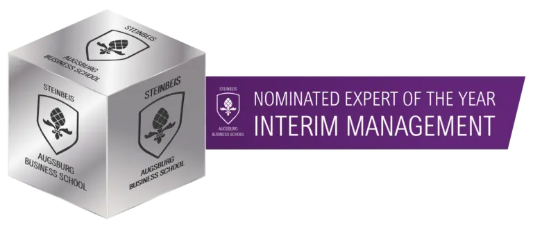 Badge Expert of the Year 2022 Interim Management Nominierung