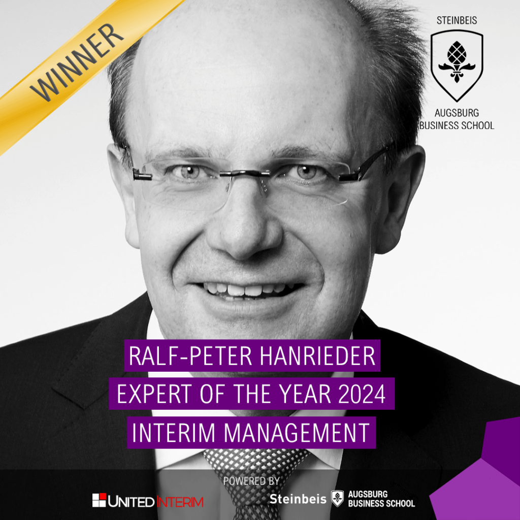 Winner Expert of the Year 2024 Ralf-Peter Hanrieder