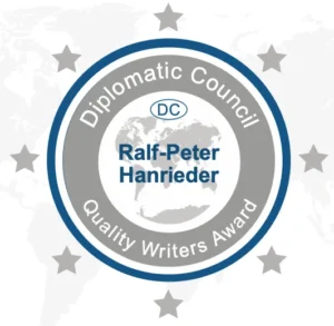 Siegel Quality Writers Award des Diplomatic Council UNO reg.