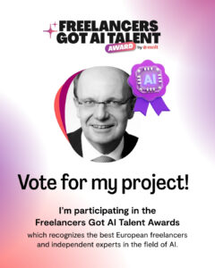 AI Transformation Project by implemented! CEO Ralf-Peter Hanrieder shortlisted for Malt Freelancers Got AI Talent Awards
