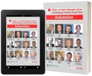 Cover und iPad Screenshot Buchreihe "Von Interim Managern lernen"