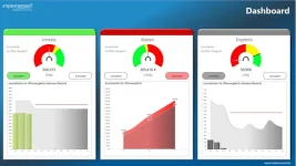 Screenshot PowerBI Demo Dashboard mit Zoomcharts